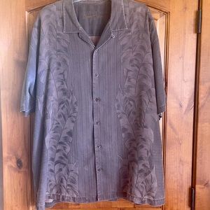 XXL Tommy Bahama-Beautiful design; chocolate color-100% silk-EUC!